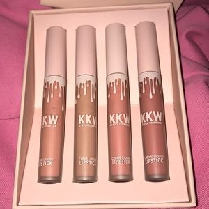 KKW x Kylie cosmetics creme lipstick collection